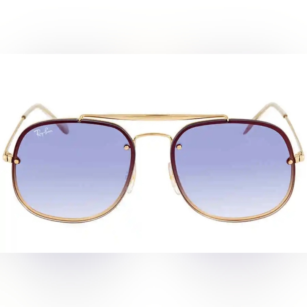 NEW Ray-Ban Unisex RB3583N 001/X0 Blue Gradient Mirror Sunglasses 58-16-145